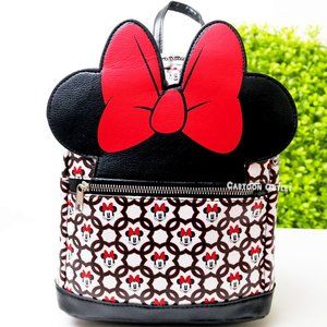 Minnie Mouse Backpack Purse 10" Faux Leather Disney Lady Carry All Travel Bag